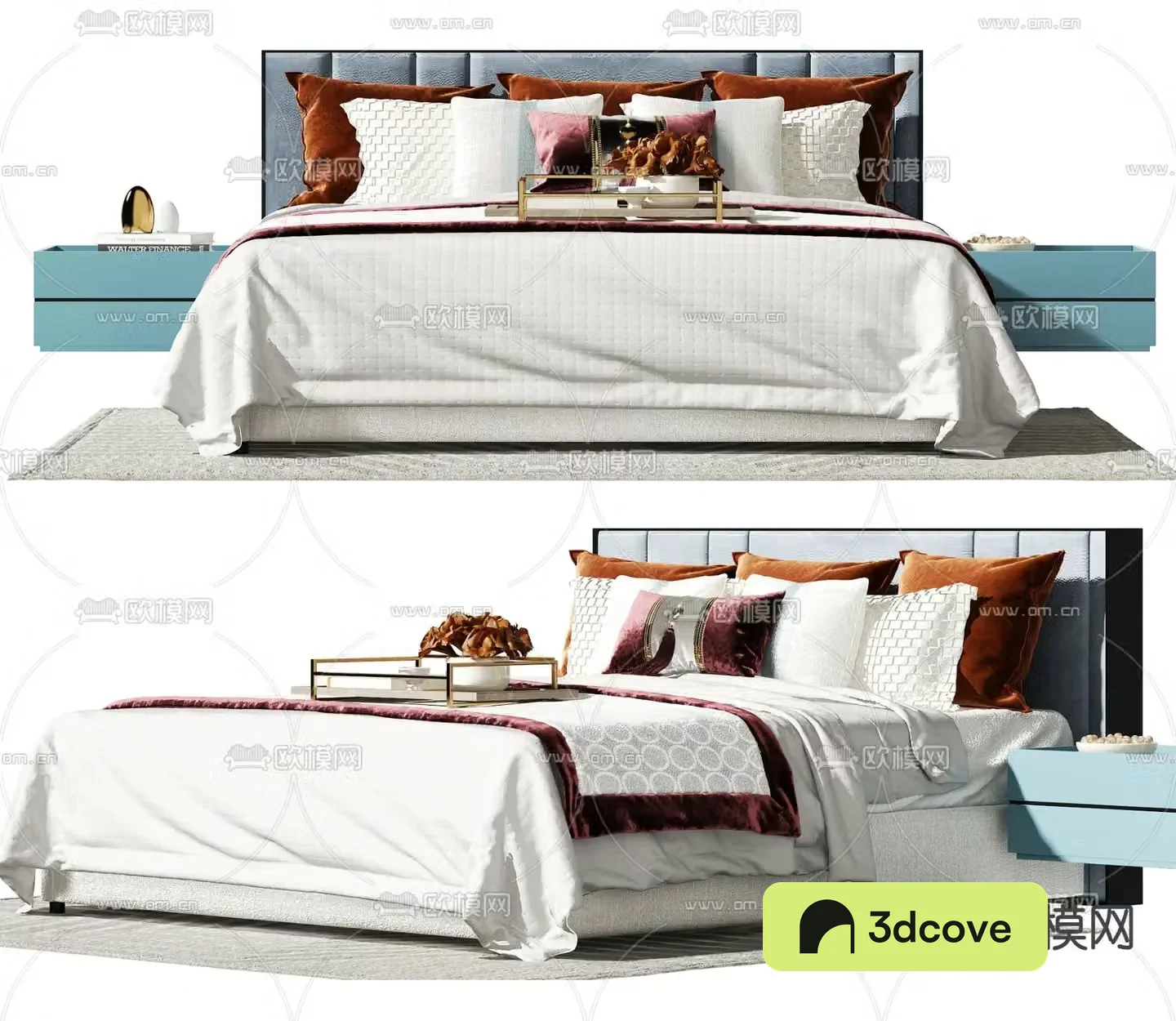 Modern double bed