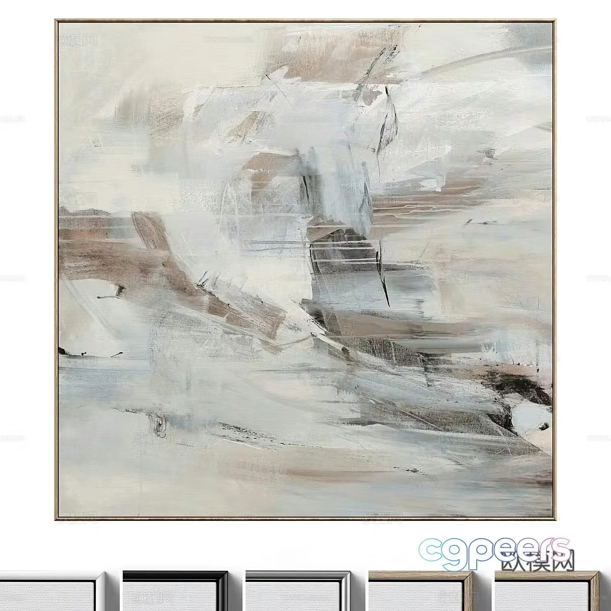 Abstract painting 3d model