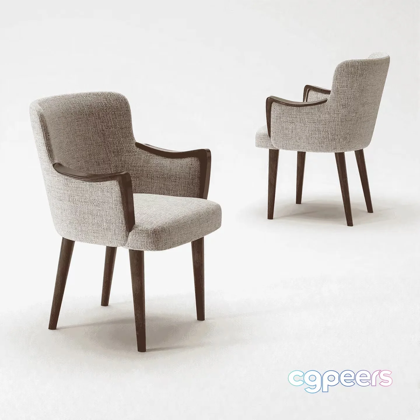 Modern Upholstered Chair 3D Model – 11061 – VRAY Render