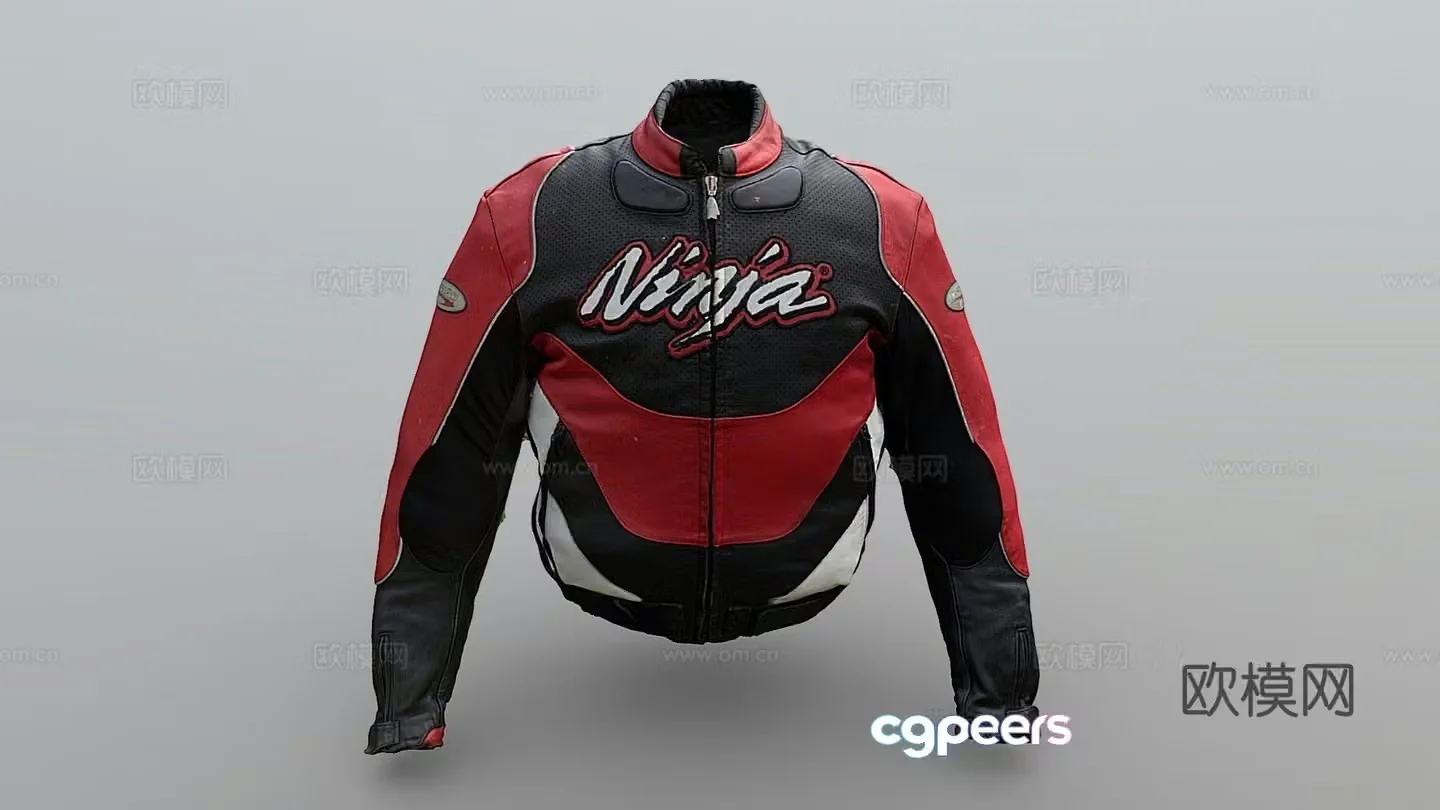 ninja jacket coat apparel 3d model