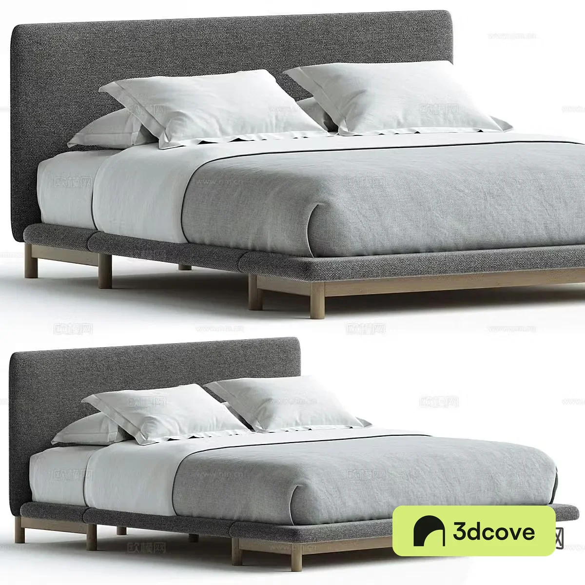 Modern double bed