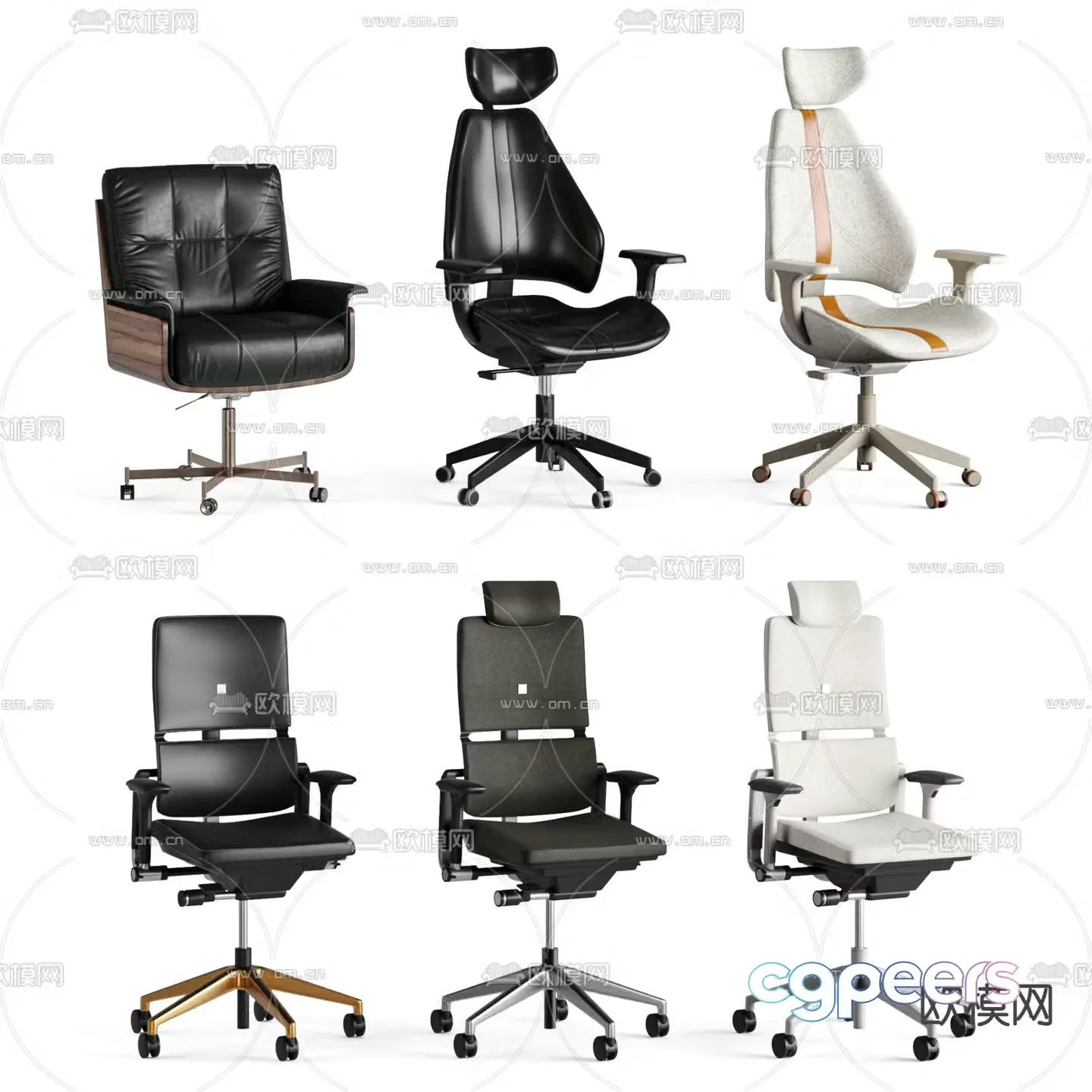 Office chair executive chair boss chair 3d model