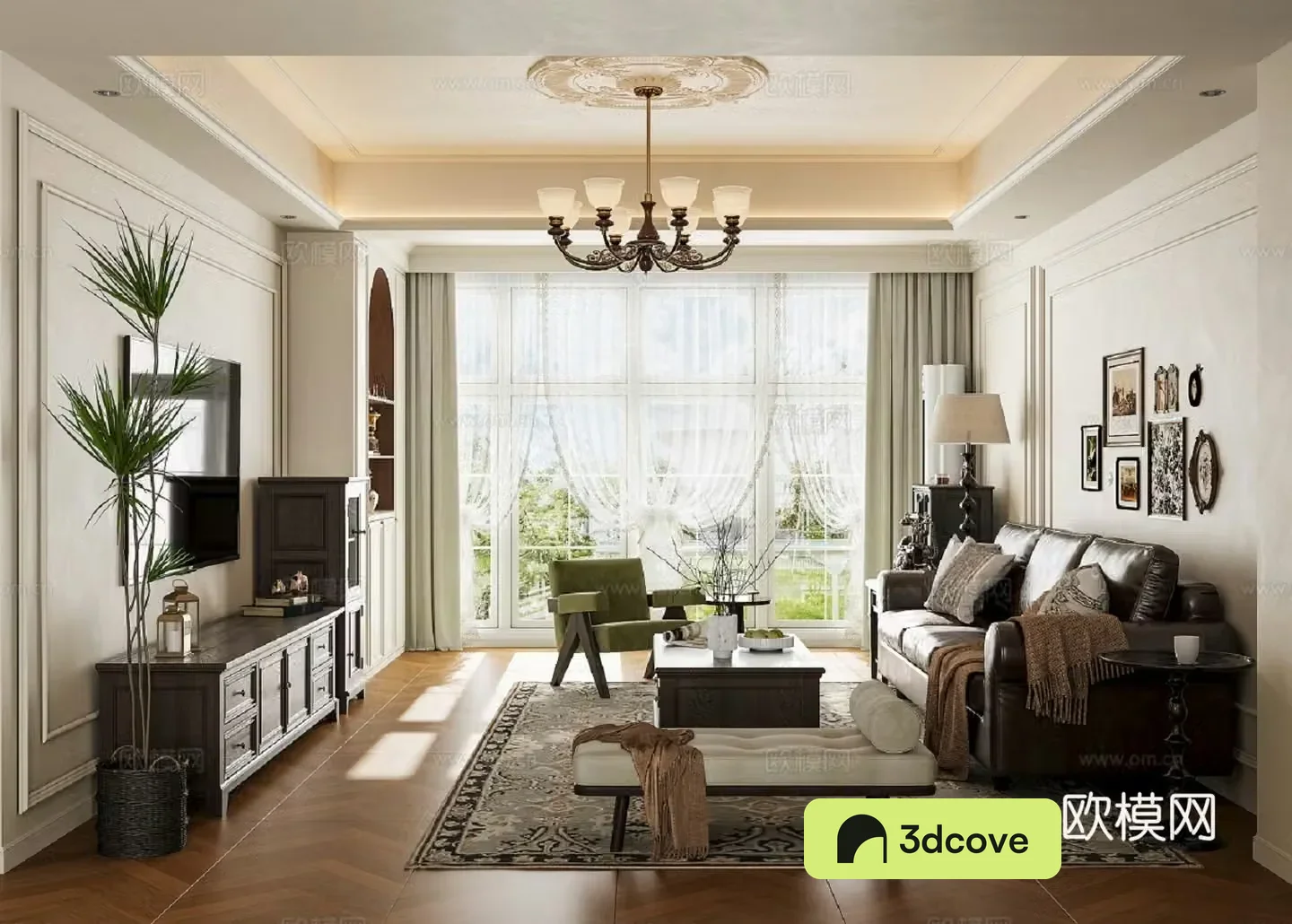 French living and dining room