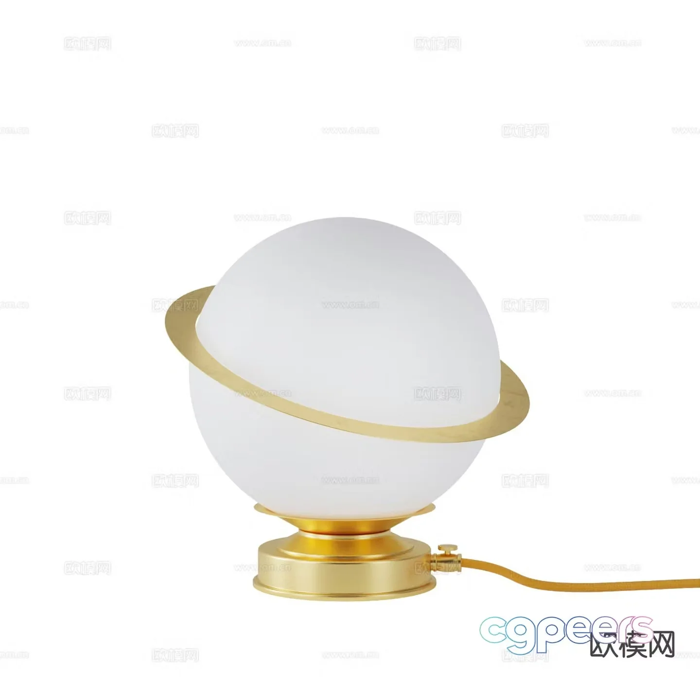 Neoclassical desk lamp 3d model