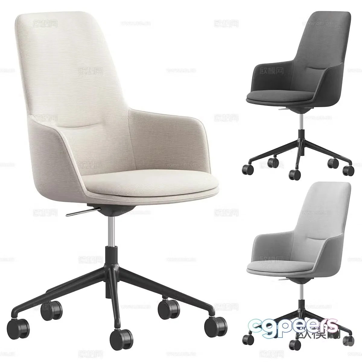 Modern office chair 3D model