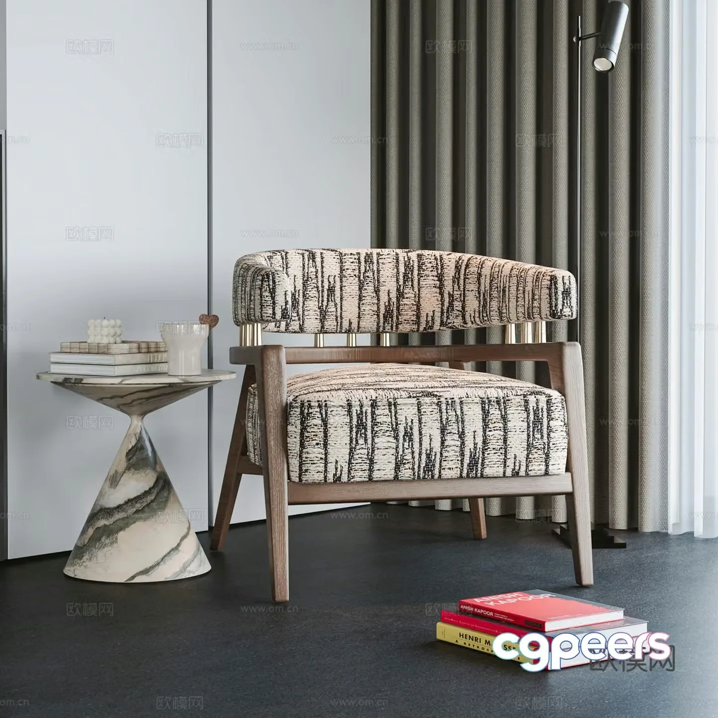 Modern leisure chair 3d model