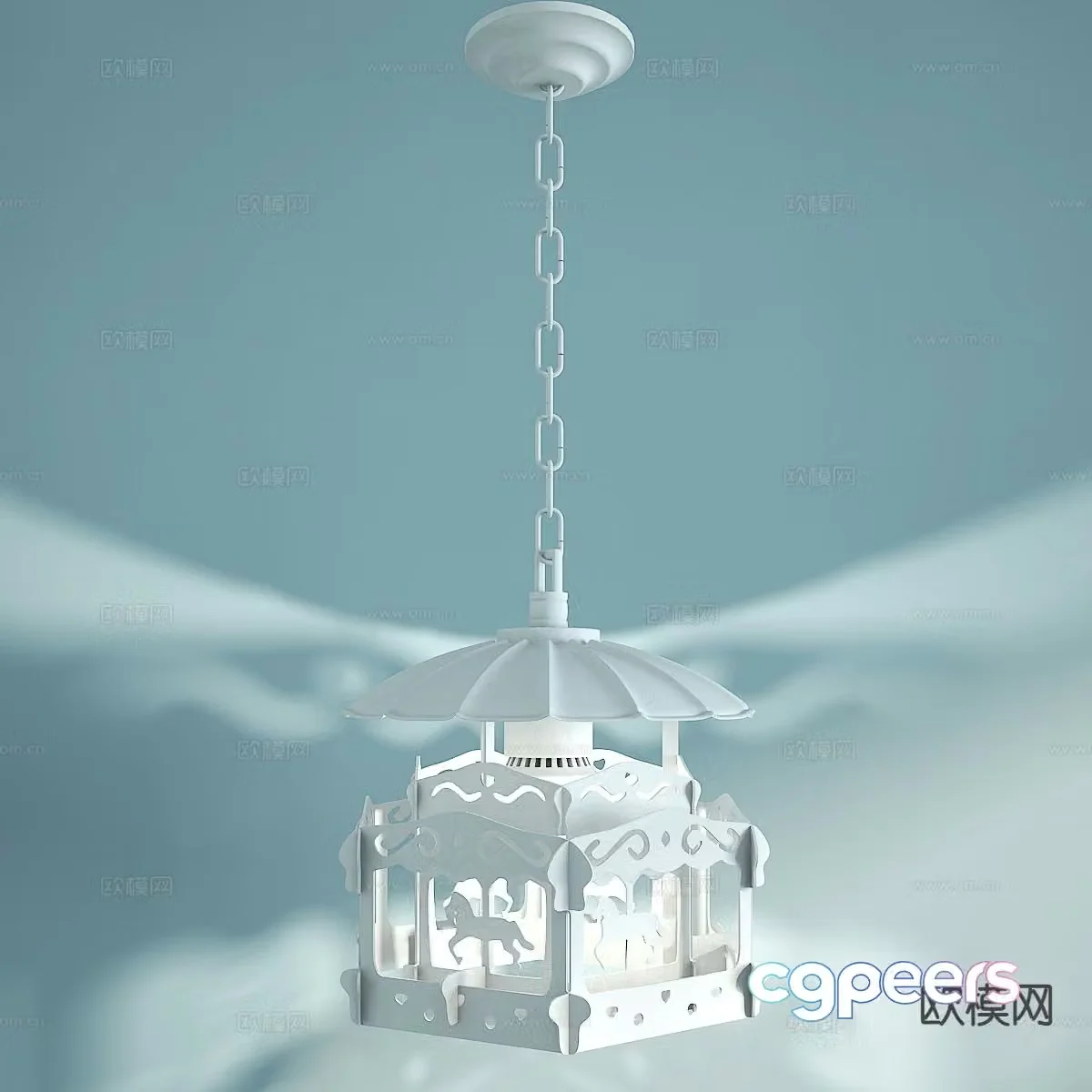 Nordic chandelier children’s chandelier cartoon chandelier 3d model