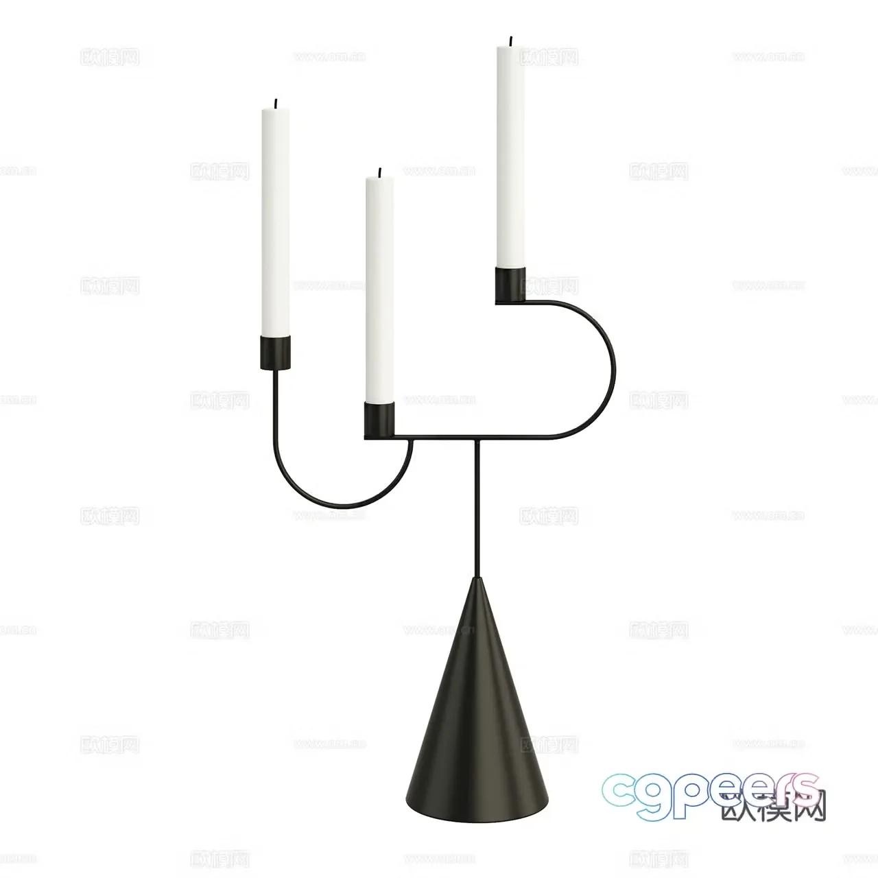 Ferm Living modern candlestick candle holder candle holder decoration 3d model