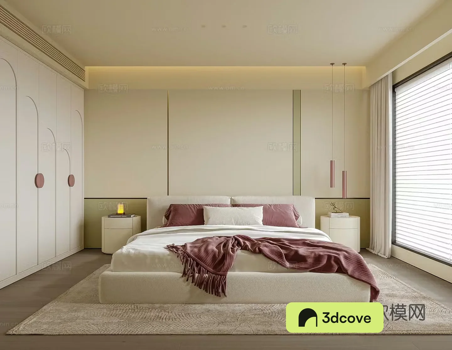 Modern girl room children’s room children’s bed