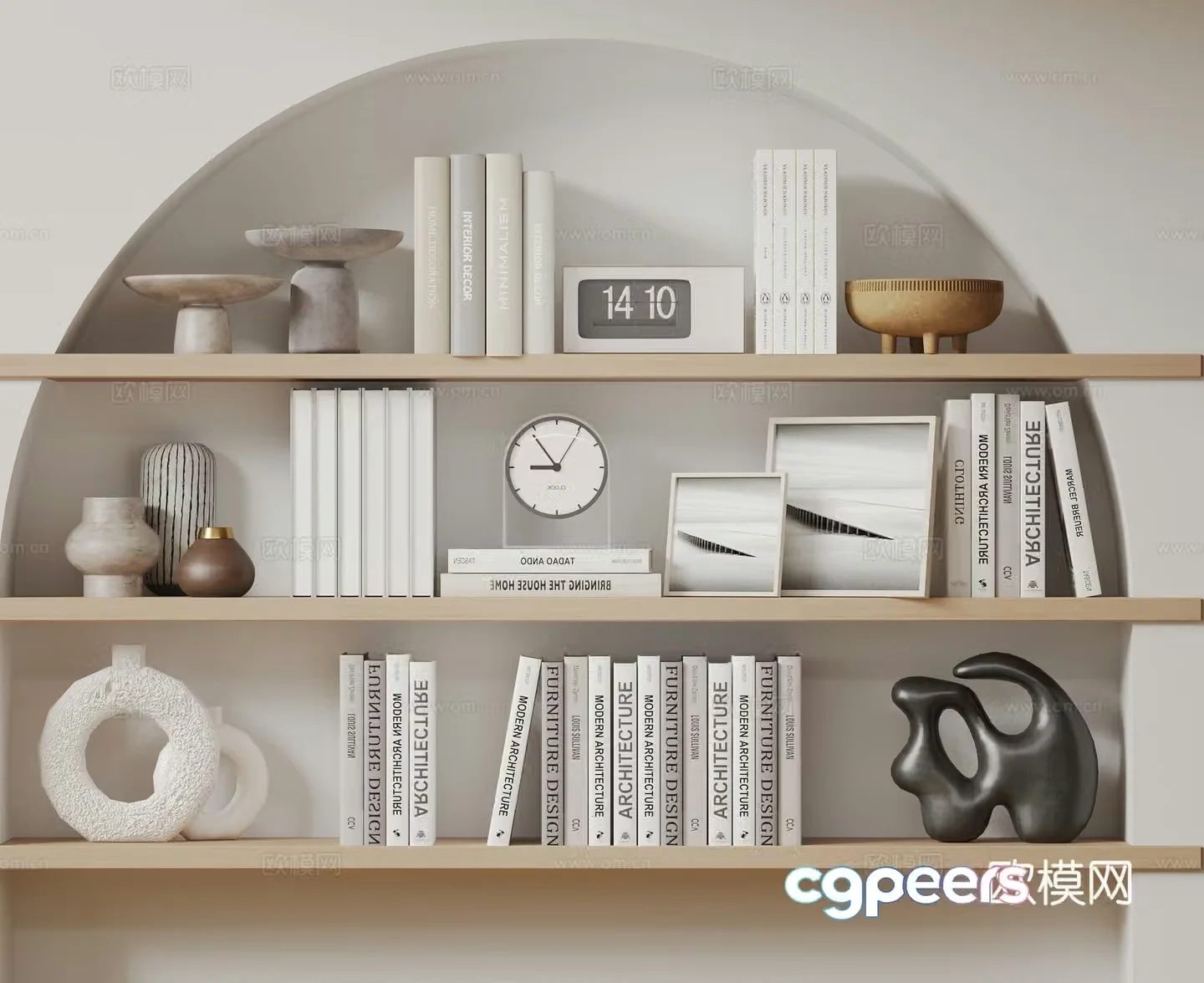 Modern jewelry ornaments Books Books Decoration 3D Model