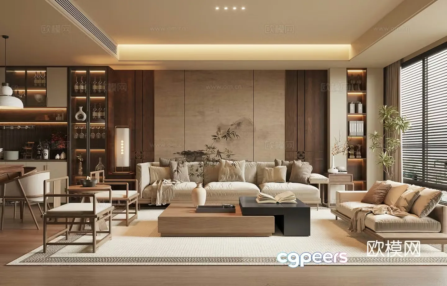 Song style restaurant 3D model