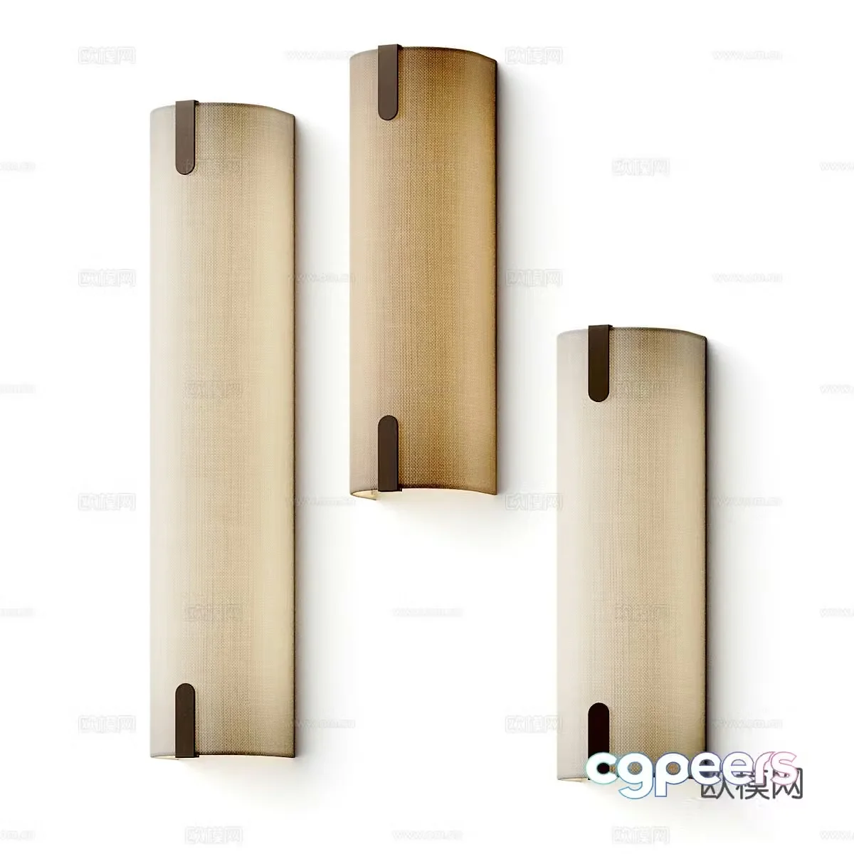 Middle-aged wall lamp Long strip wall lamp New Chinese style wall lamp Outdoor wall lamp 3D model