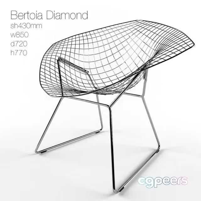 3ds Max Free – Harry Bertoia chair