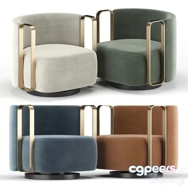 3ds Max Free – Kelly bracelet armchair