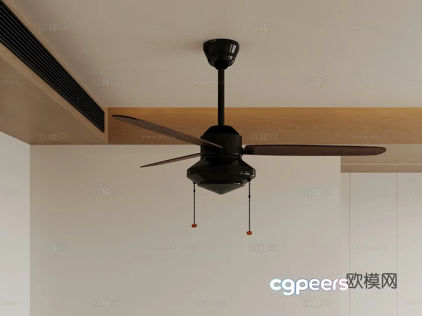 22 modern medieval fan light 3d model