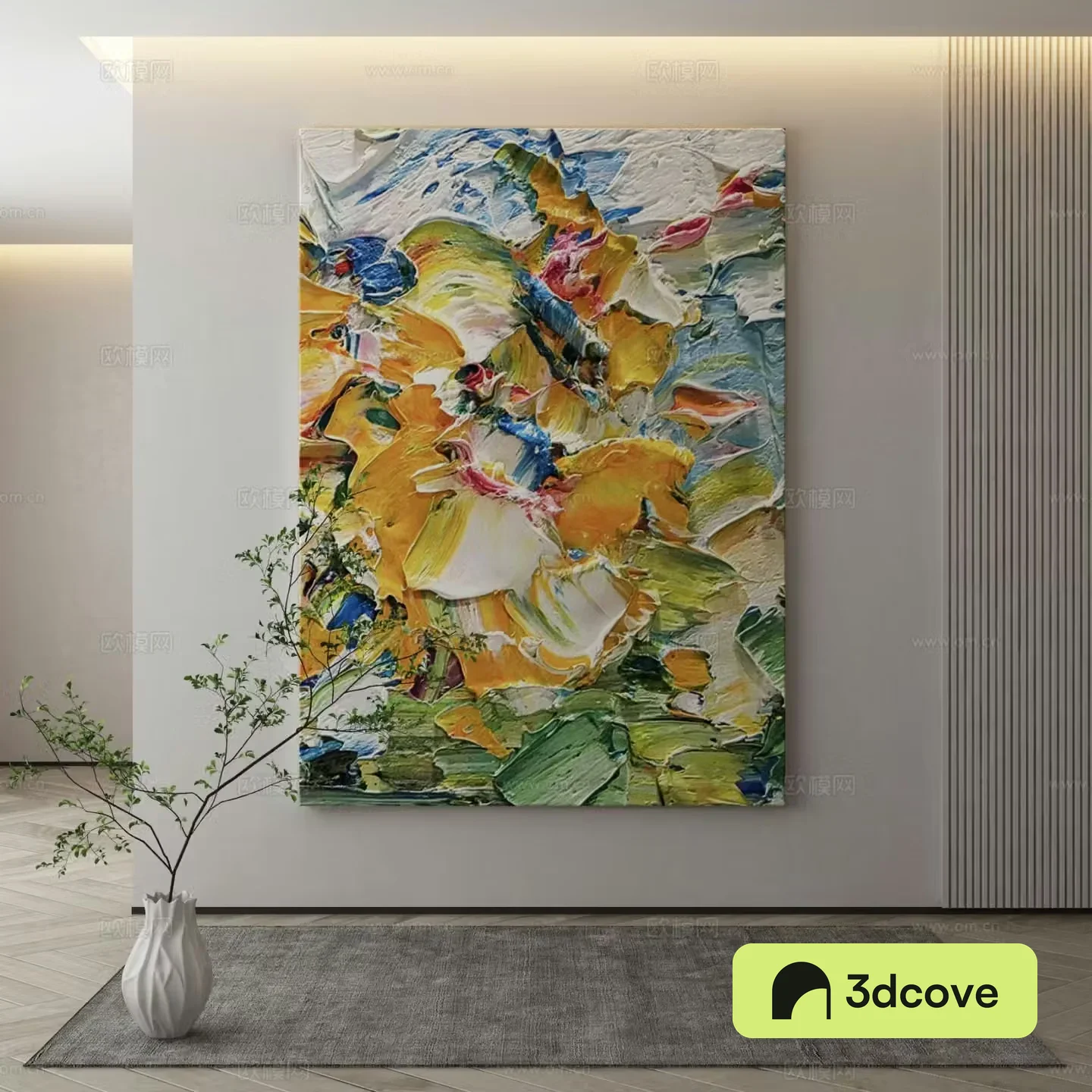 Modern texture painting decorative painting