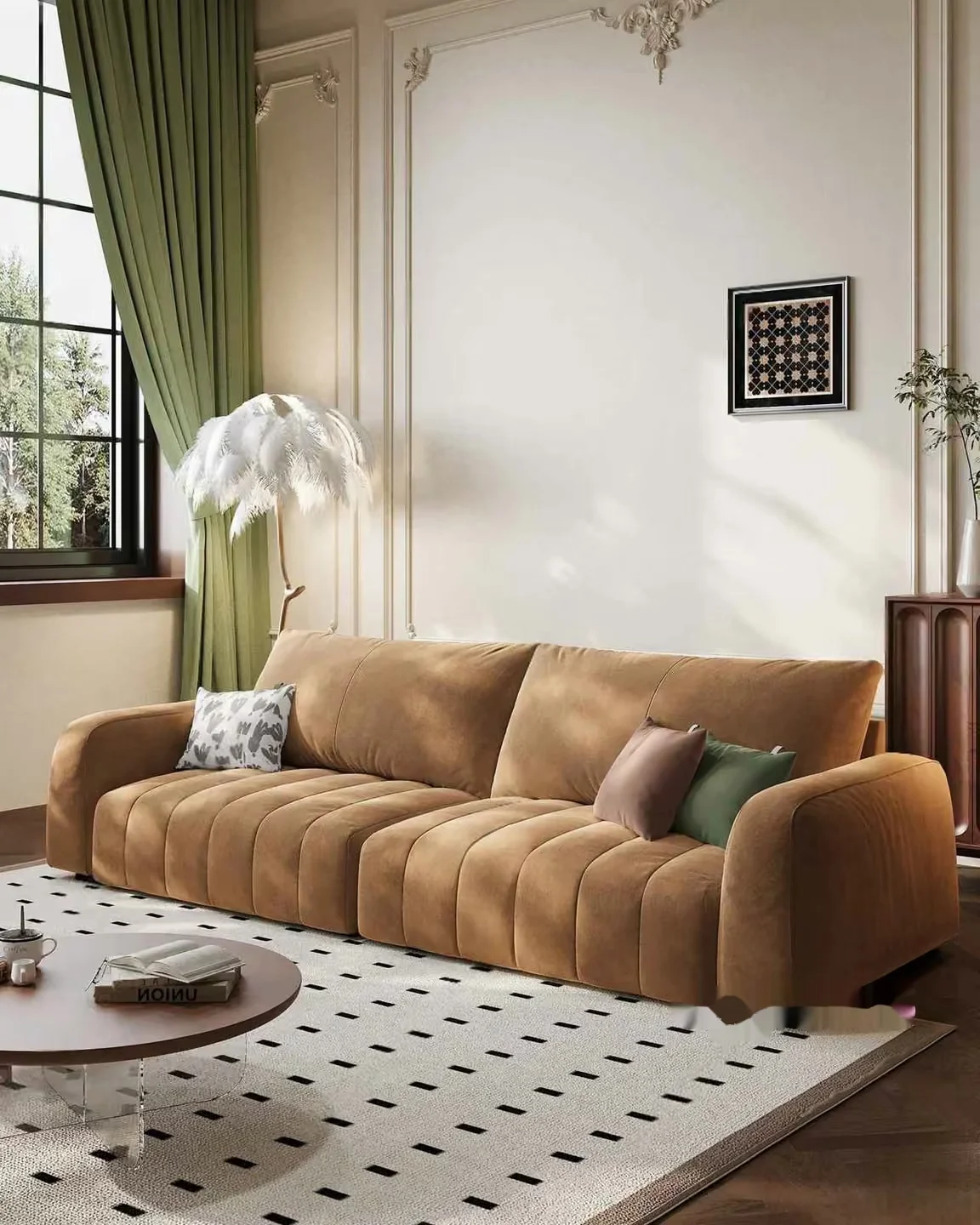 Modern Beige Sofa 3D Model – 9505 – VRAY Render