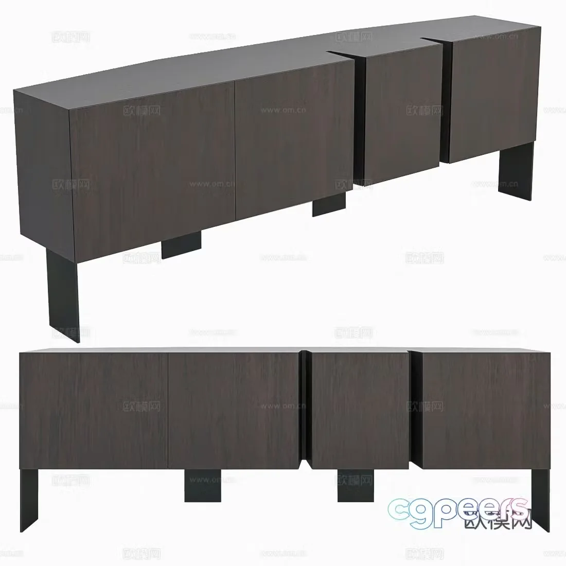 Modern entryway cabinet side cabinet 3d model