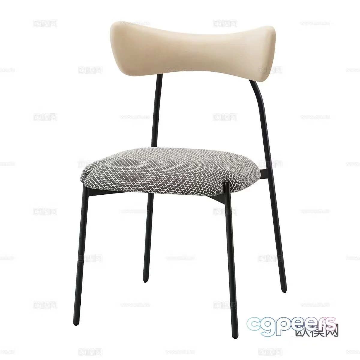 Modern chair single chair 3d model