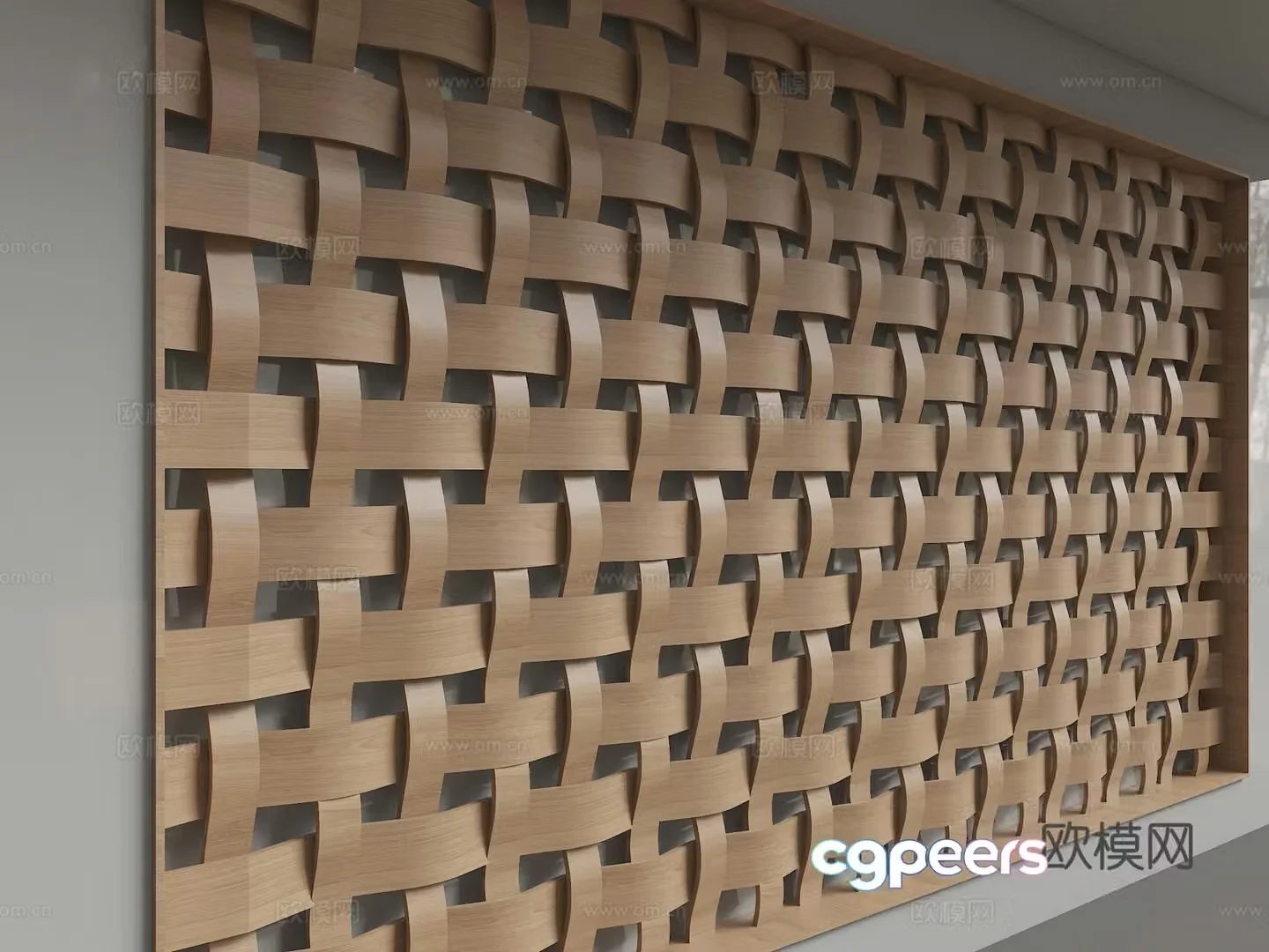 Modern background wall 3d model