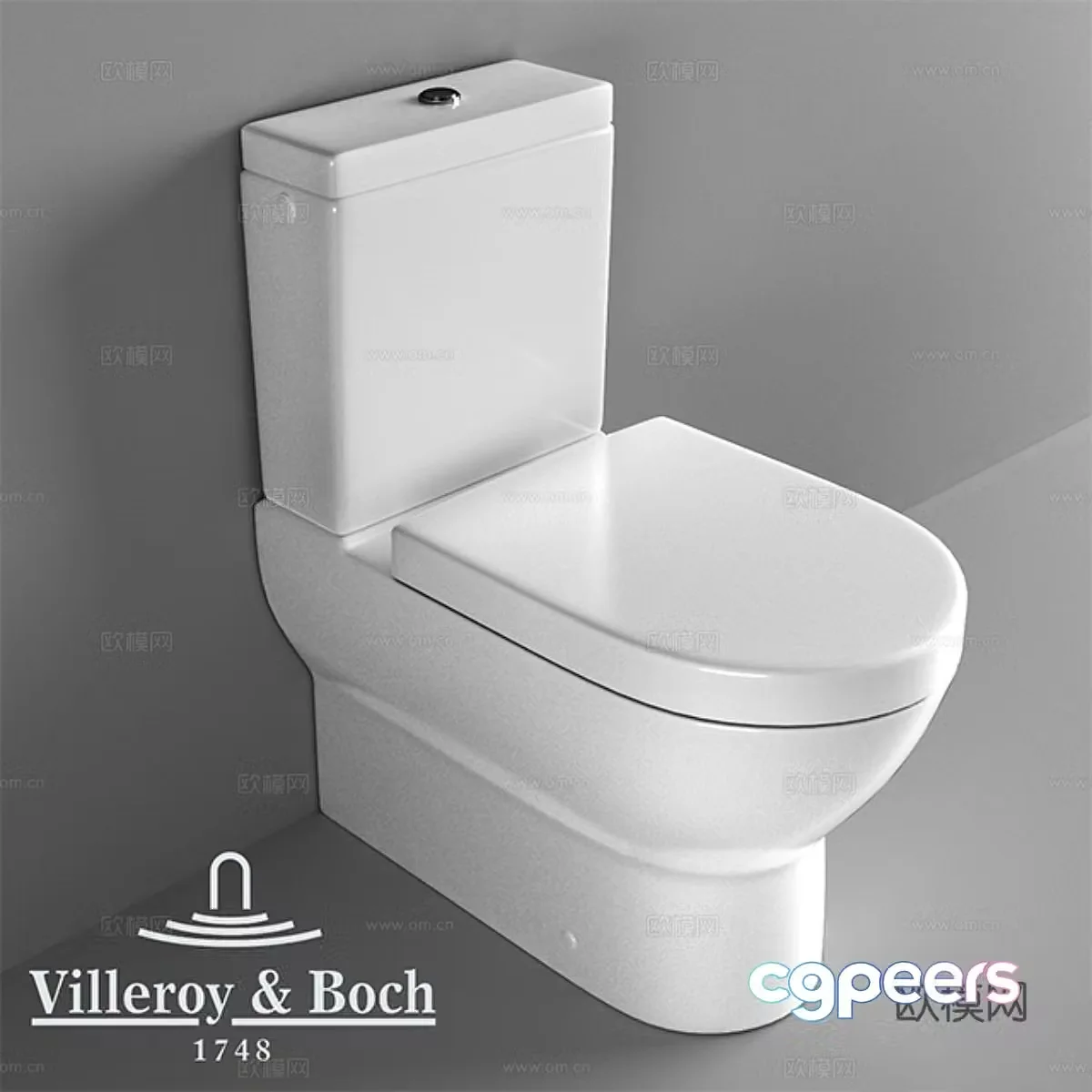 Smart toilet household toilet toilet public toilet 3D model