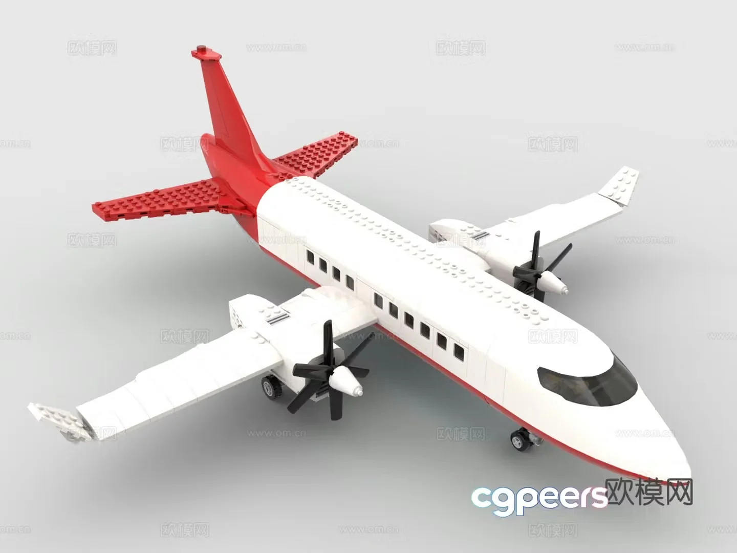 LEGO LEGO toys building block airplane passenger plane 3d model