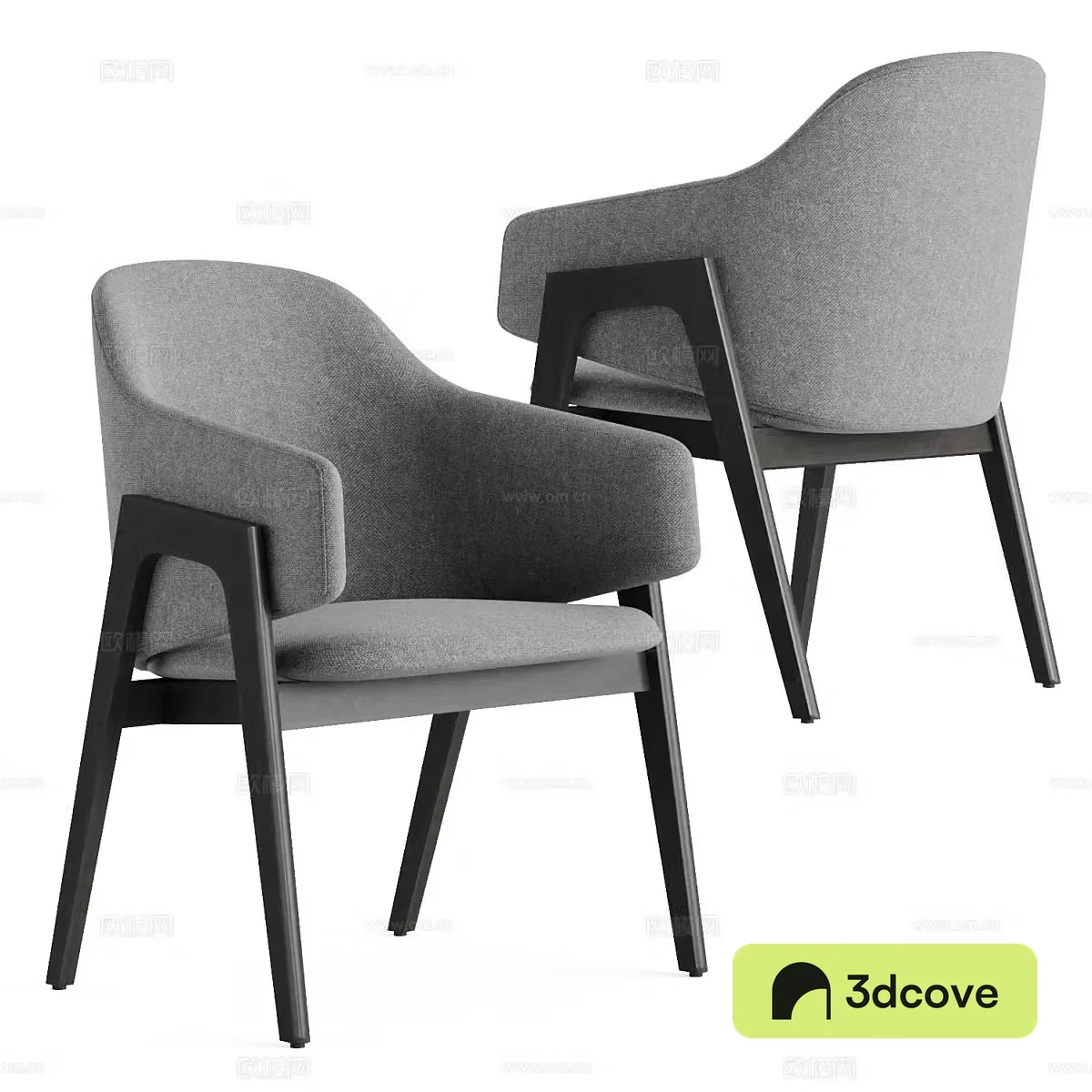 New Chinese style fabric leisure chair