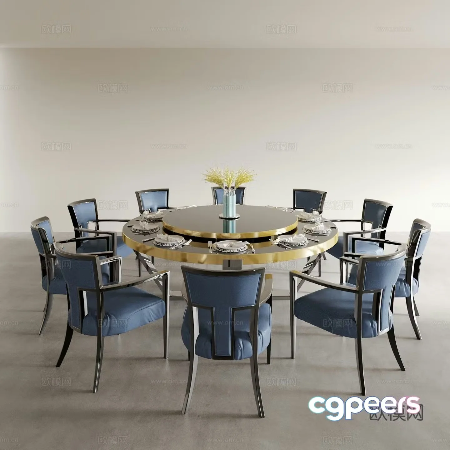 Dining table and chairs living and dining table and chairs dining table and chairs wine table and chair combination round wine table and chair 3D model
