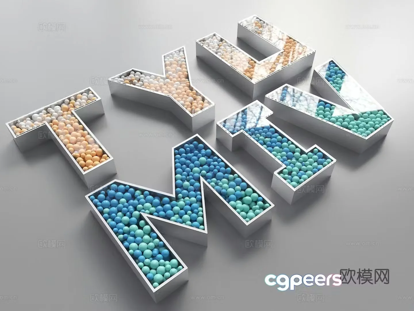 Ocean ball text letters stool modern seats Ocean ball decorative stool beautiful letters male 3d model