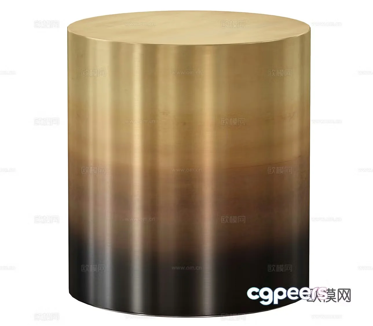 Metal side table round side table metal stool bedside table sofa side table 3D model