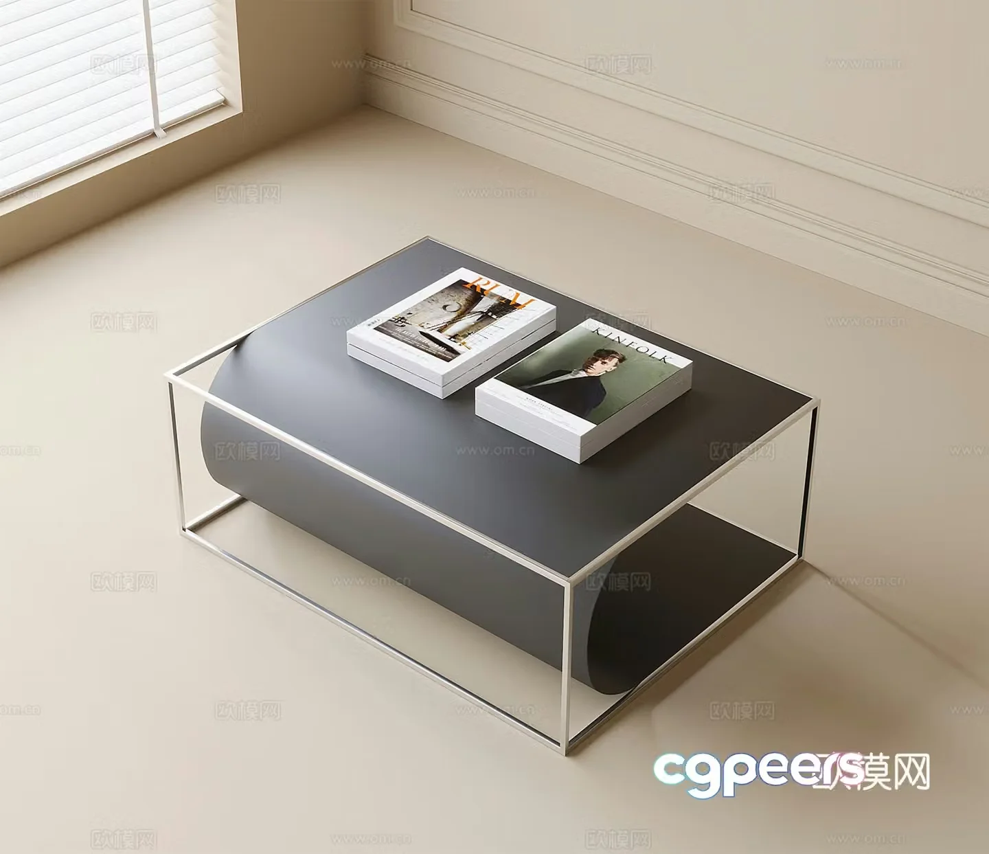 Modern coffee table 3d model
