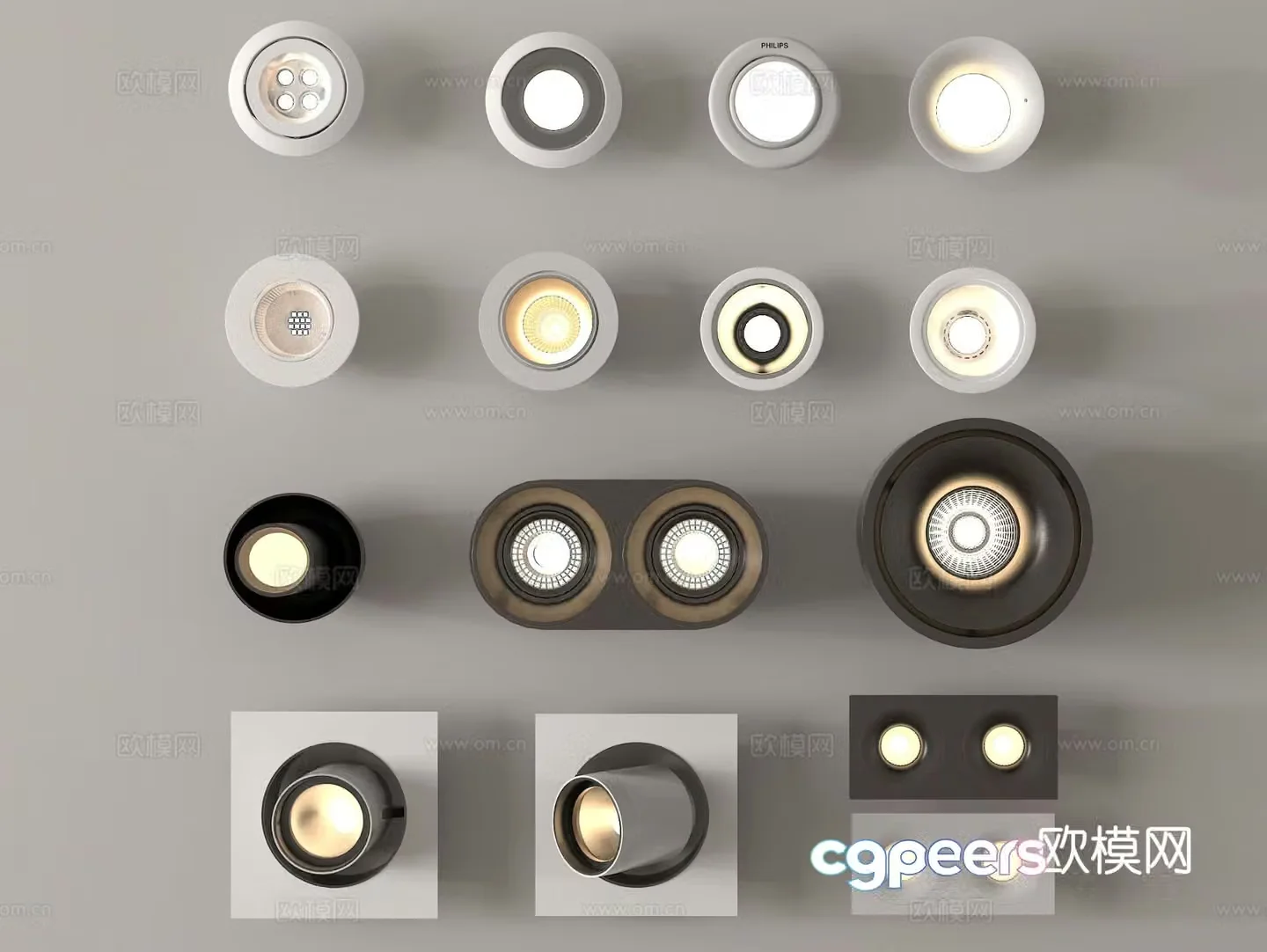 Spotlight Downlight 3D Model