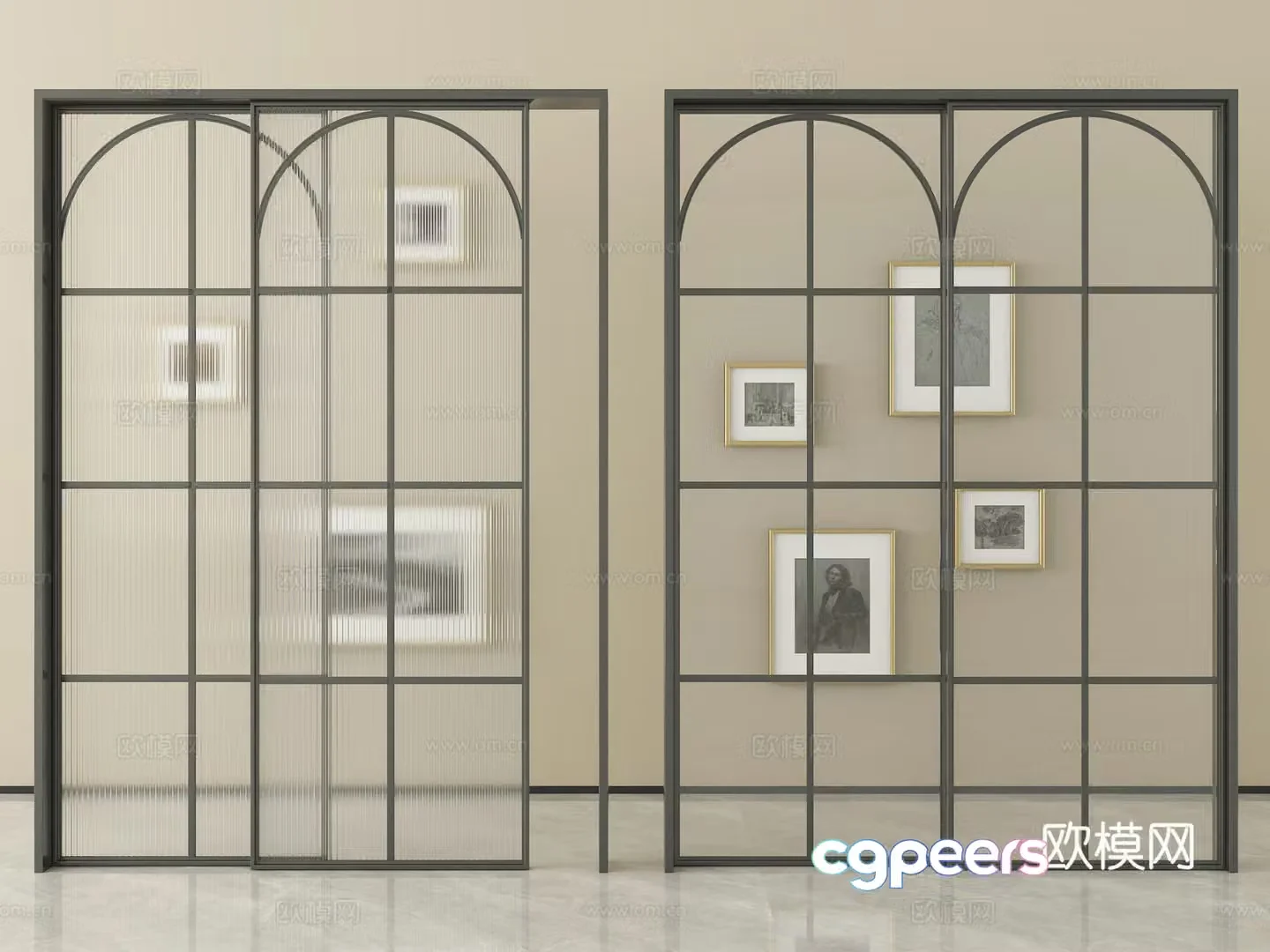 Modern Decorative Wall Panels 3D Model – 871 – VRAY Render