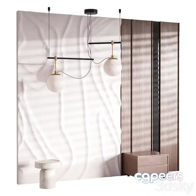 3ds Max Free – Decorative Wall panel 63