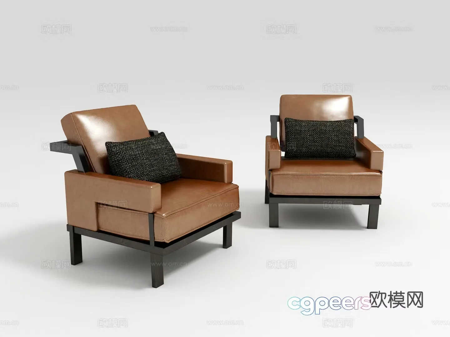 New Chinese casual chair 3D model