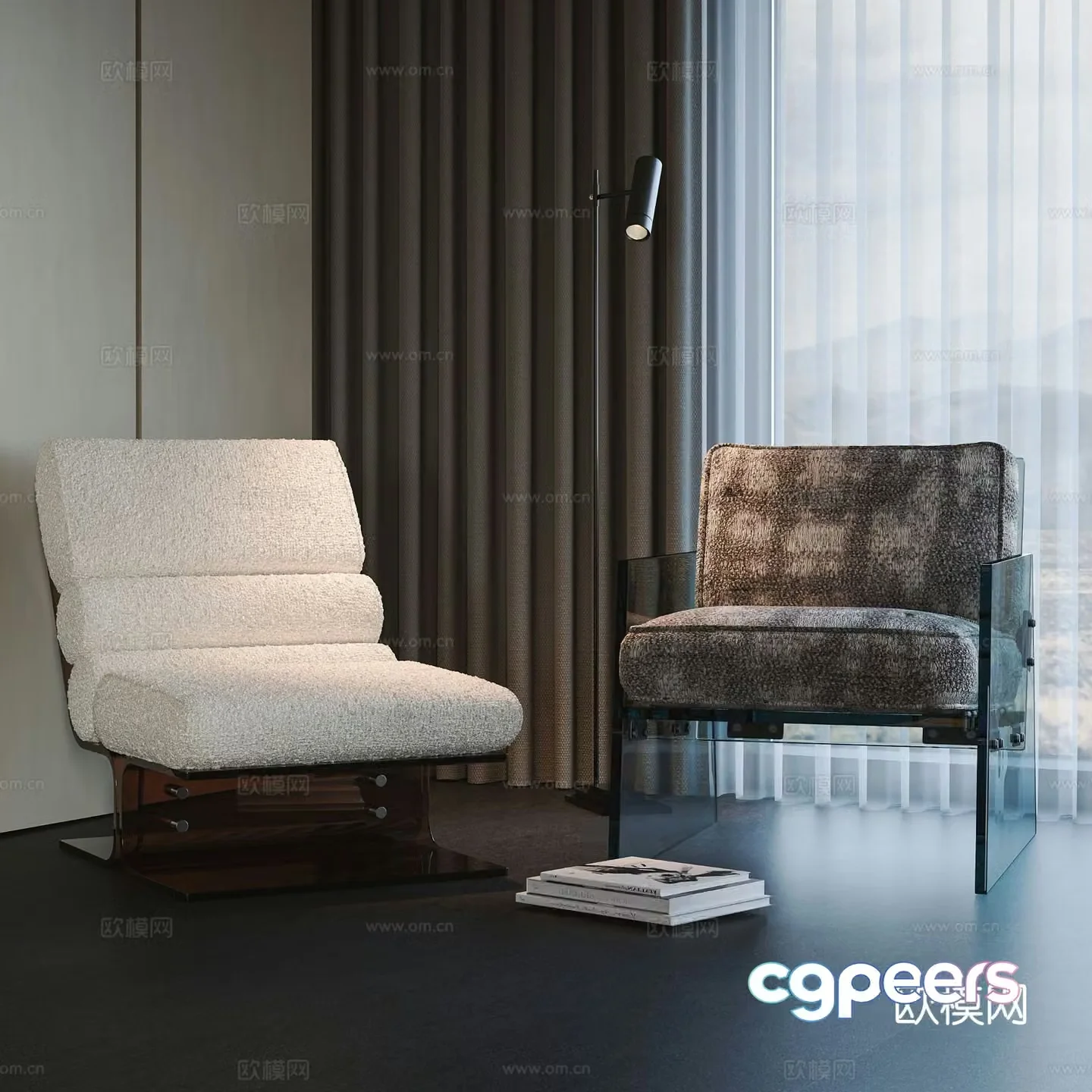 Modern lounge chair 3d model