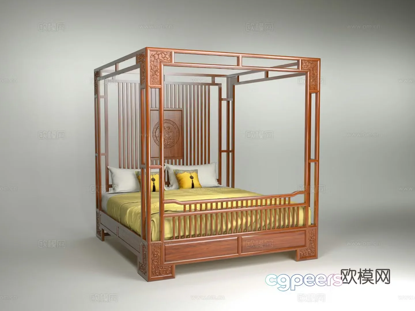Bed Double Bed 3D Model