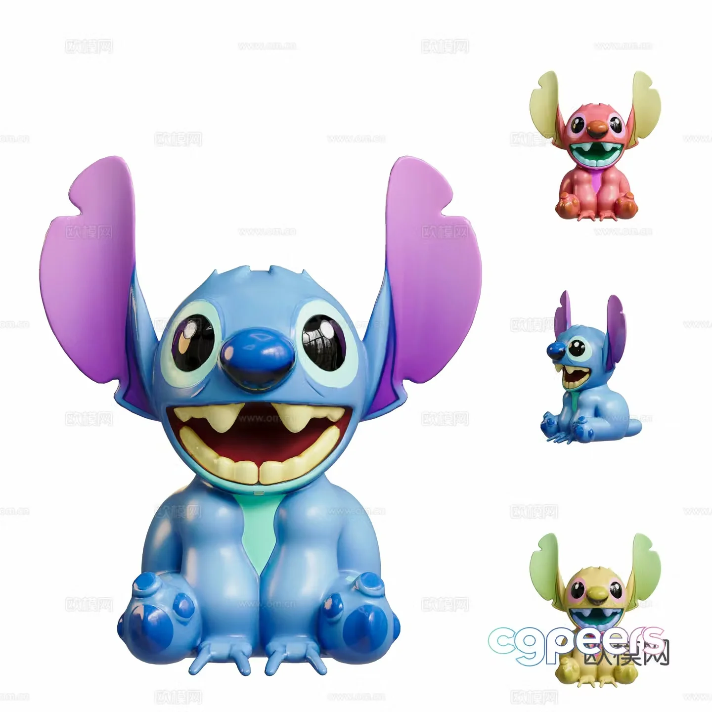 Stitch Toy Sculpture Doll Toy Figure 3D Model