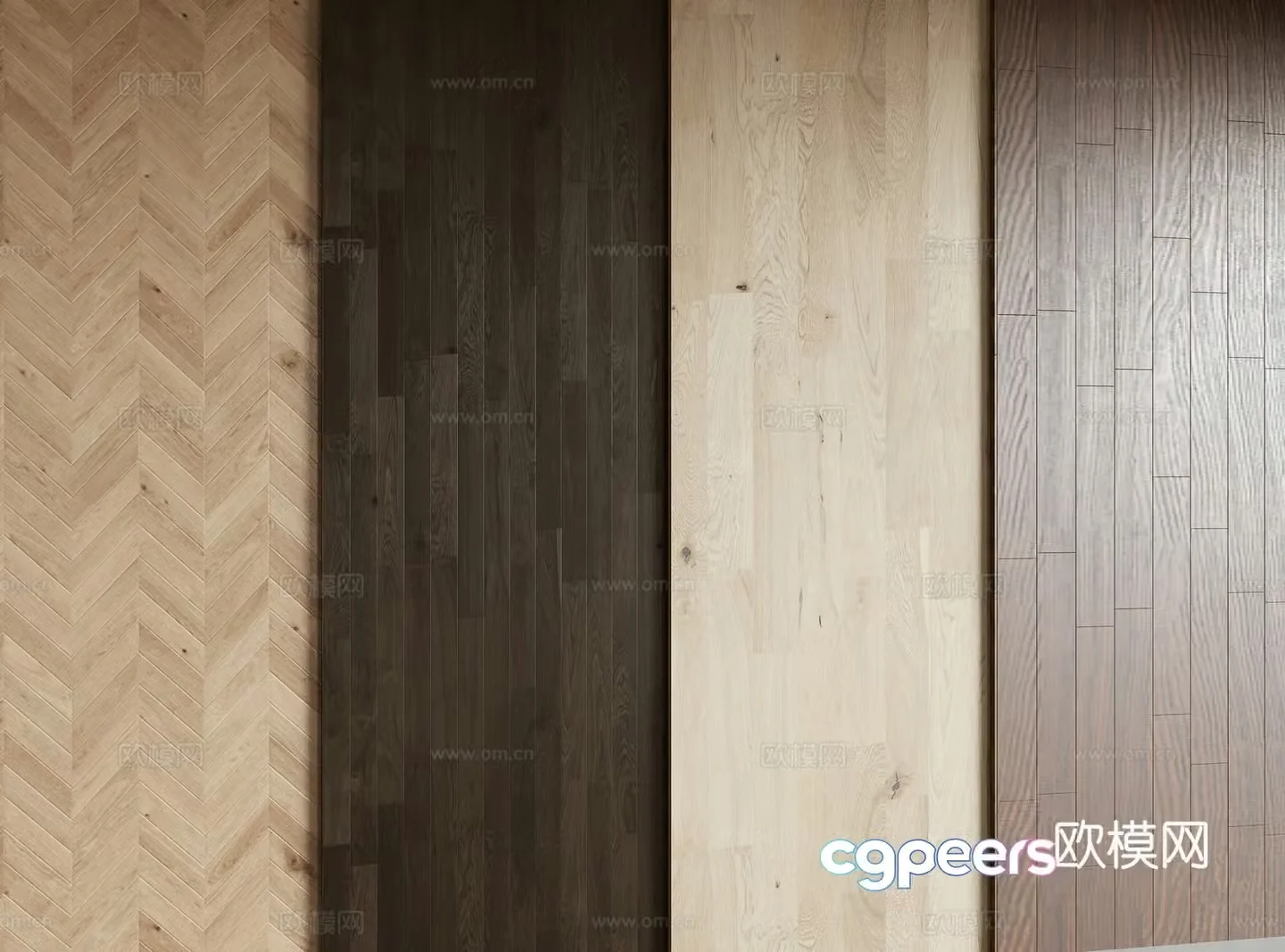 Modern wood flooring 3d model
