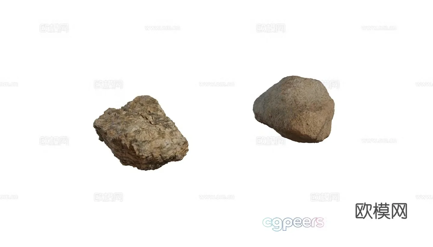 Modern stones mountain stones molding stones landscape stones garden stones group of stones natural weathered stones 3D model