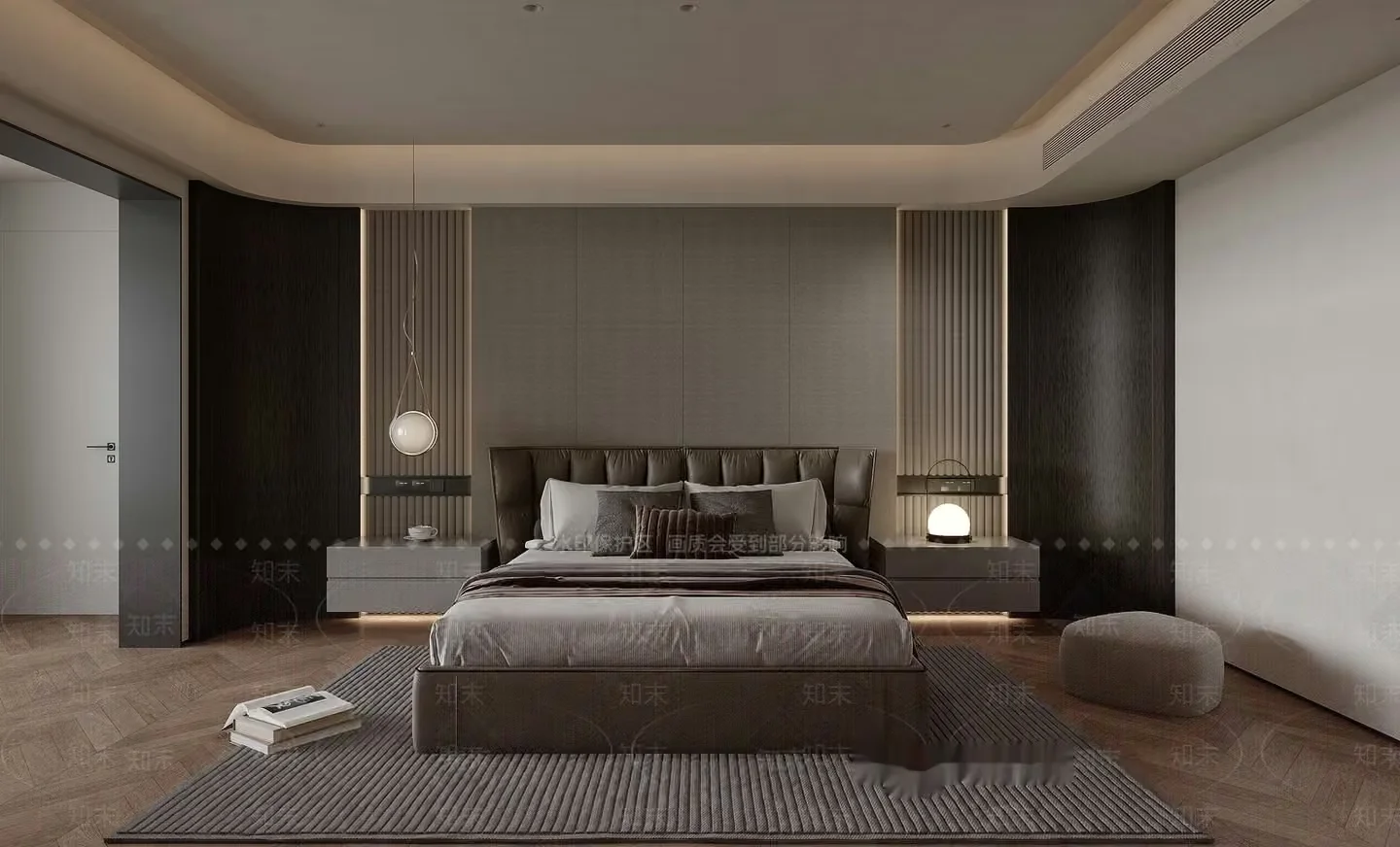 Modern Bedroom Design 3D Model – 18660 – VRAY Render