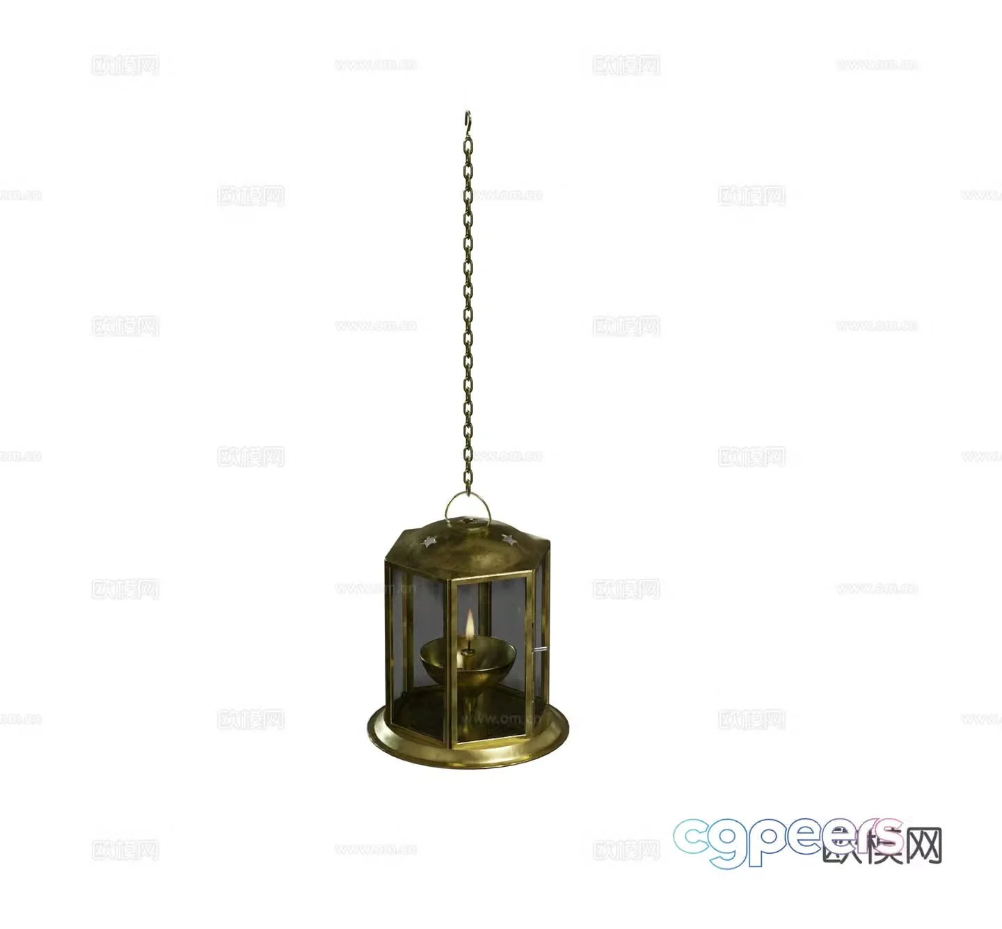 European American French brass metal glass chandeliers combination 3D model