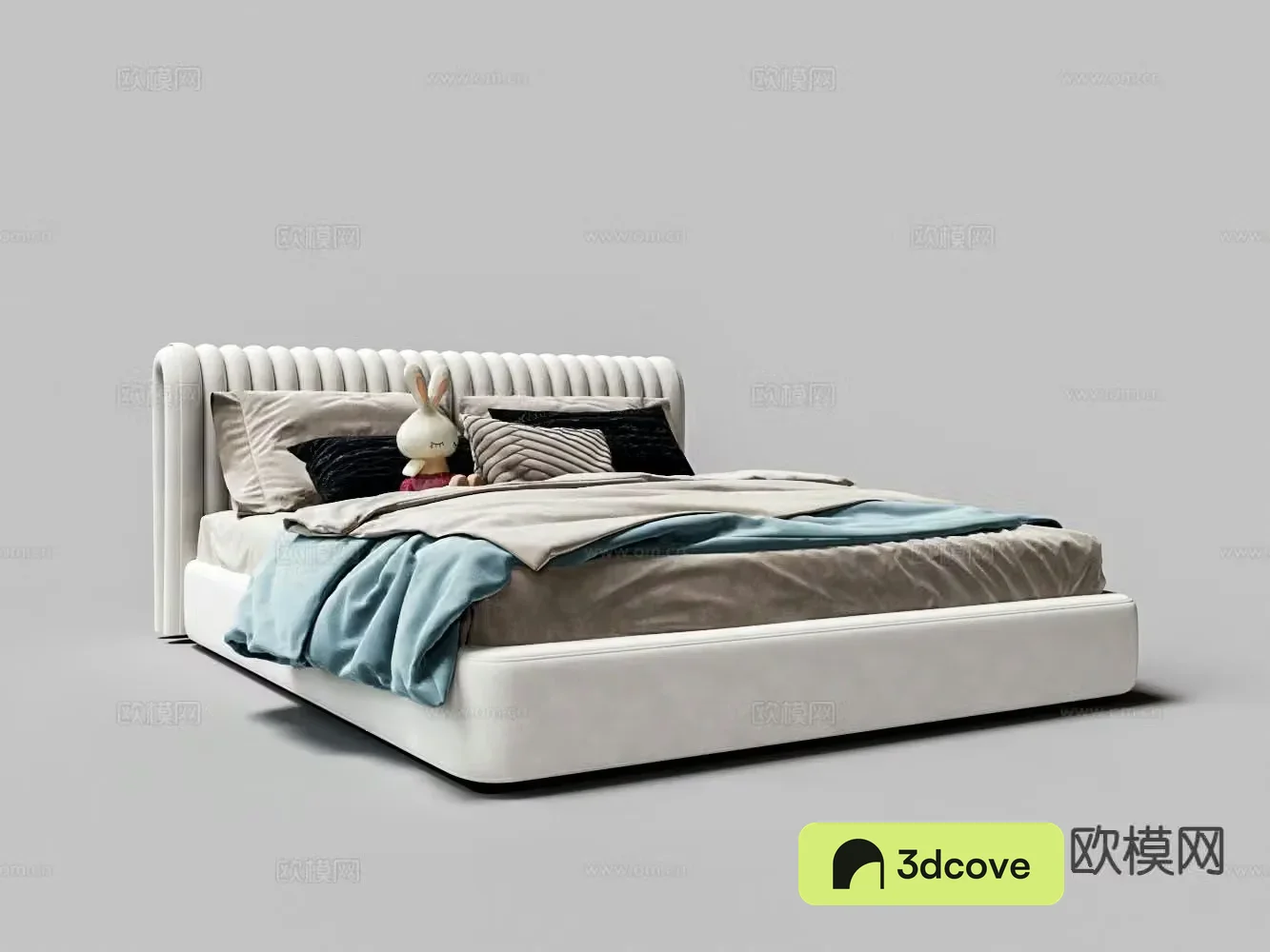 Modern double bed