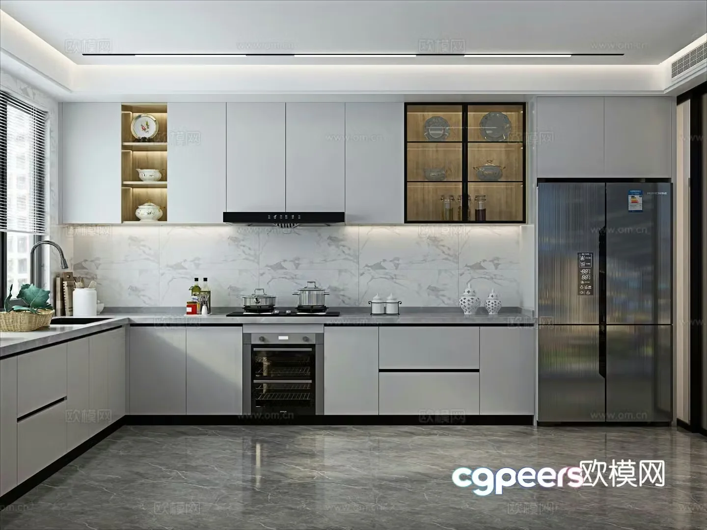 Modern kitchen 3d model