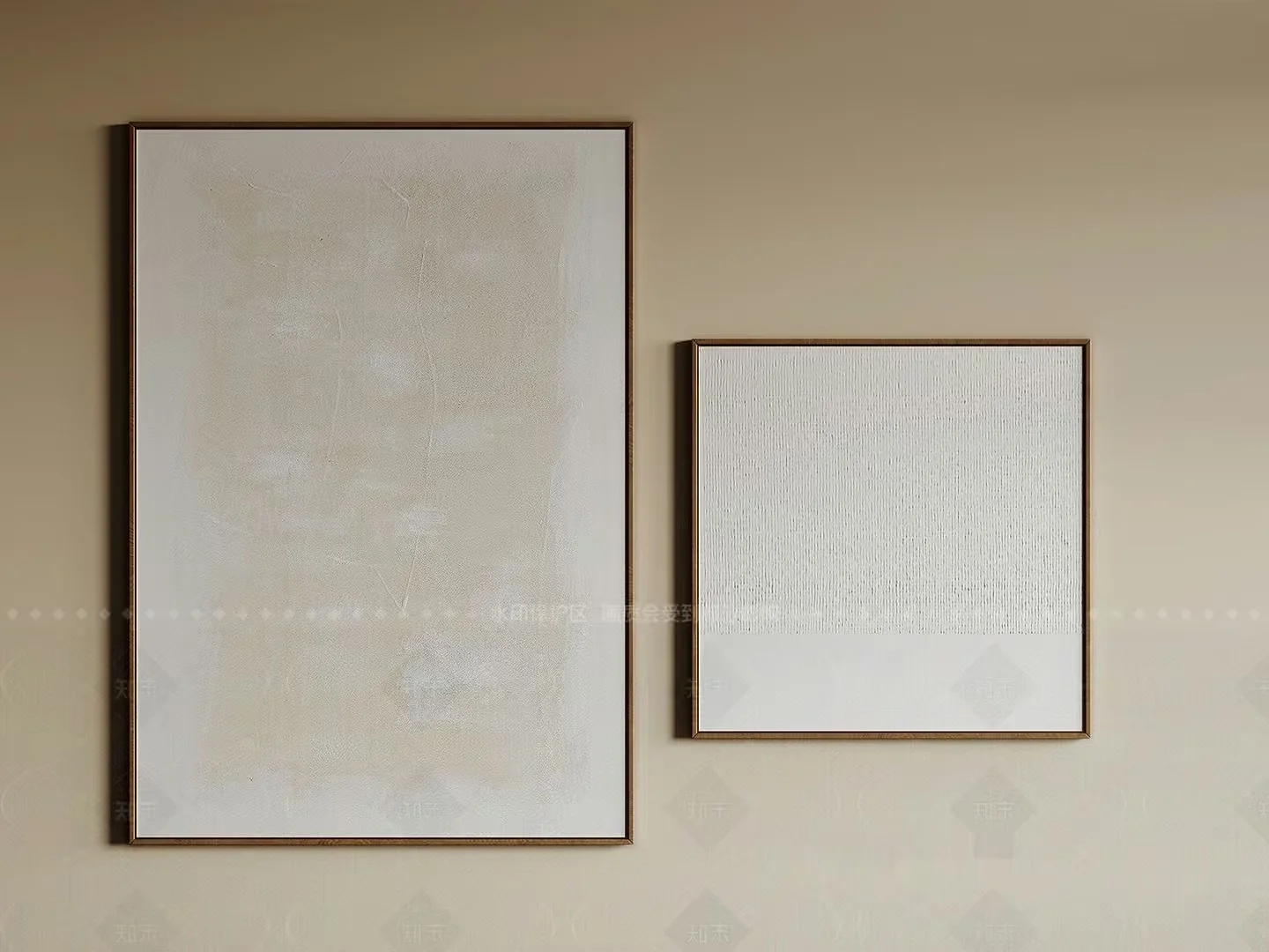 Two Blank Canvases 3D Model – 16414 – VRAY Render