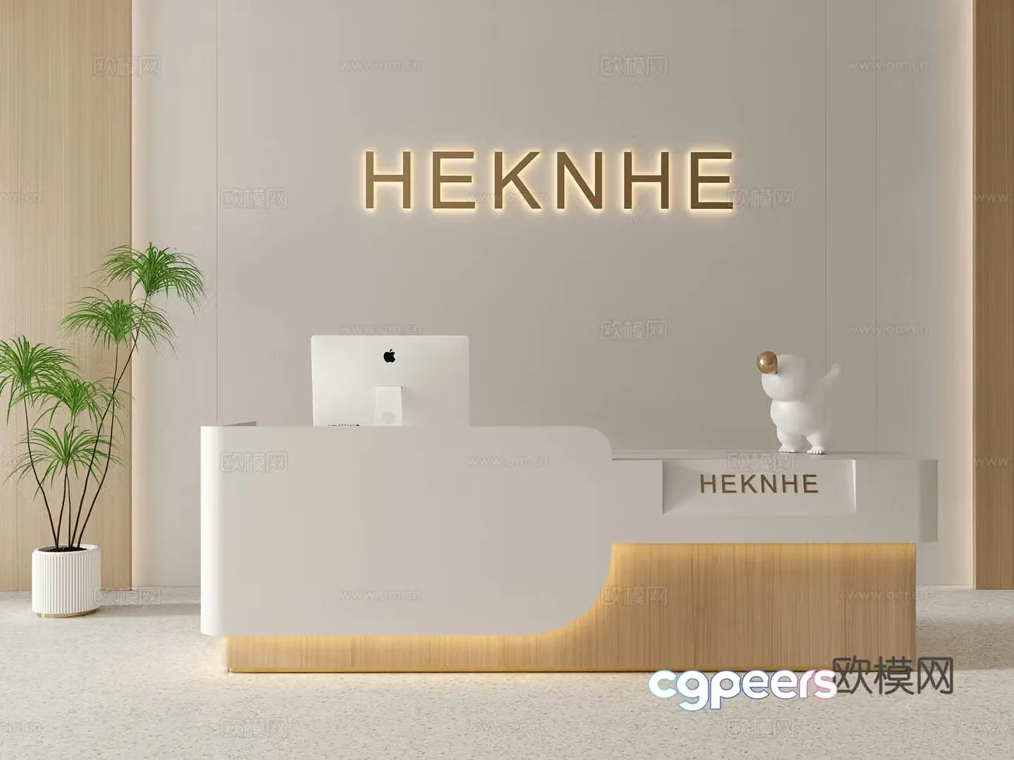 Modern front desk Company front desk Beauty salon front desk Hotel front desk Simple front desk Service desk 3d model