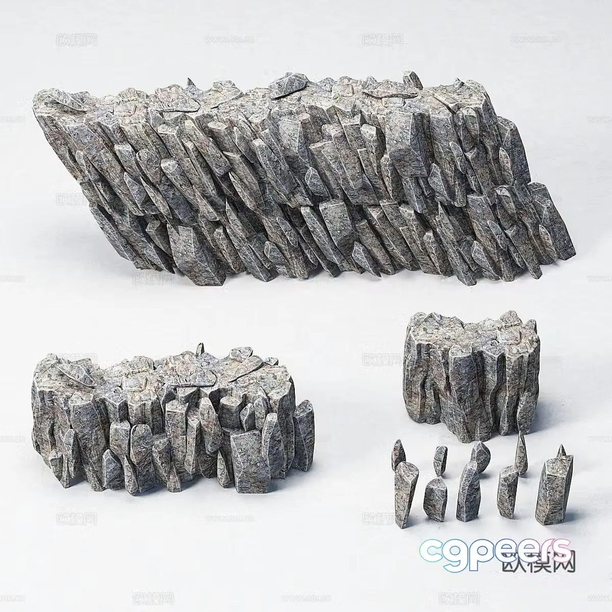 Rock sea rock 3d model