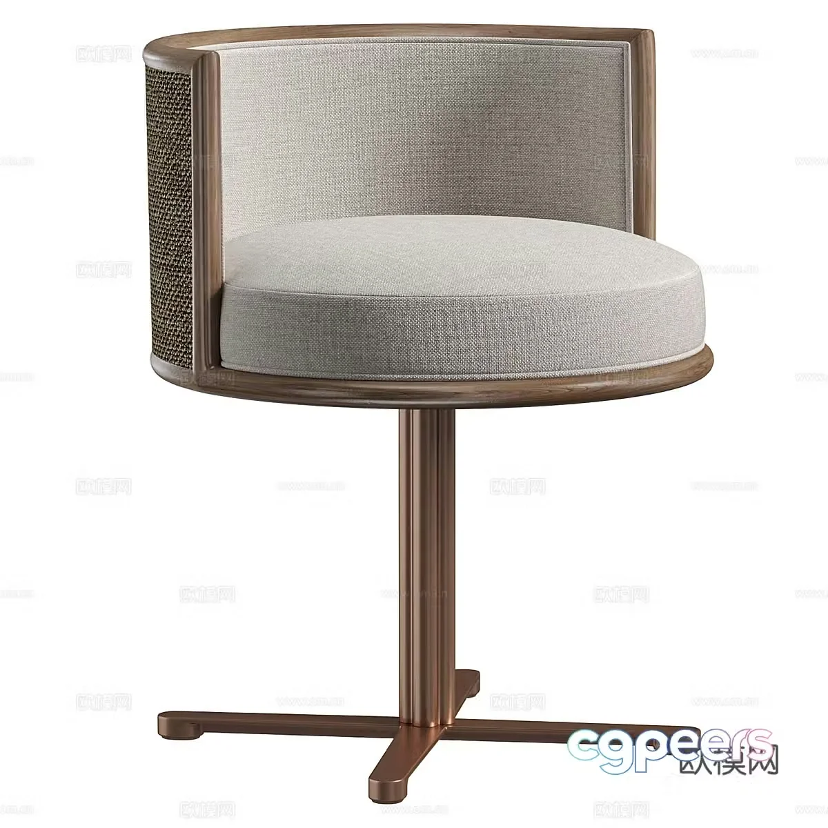 New Chinese casual chair 3D model