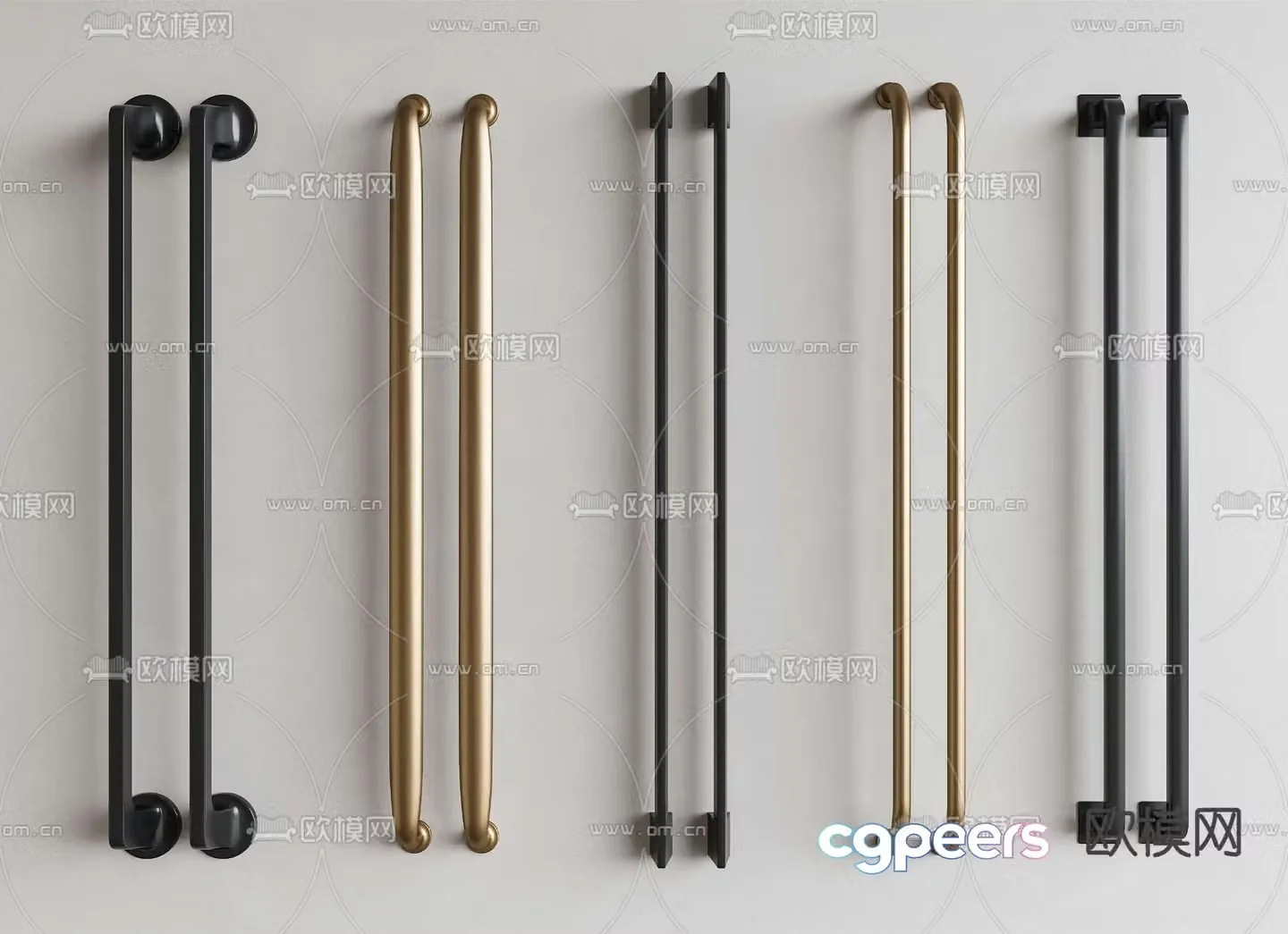 Door handle Door handle Cabinet door handle 3D model