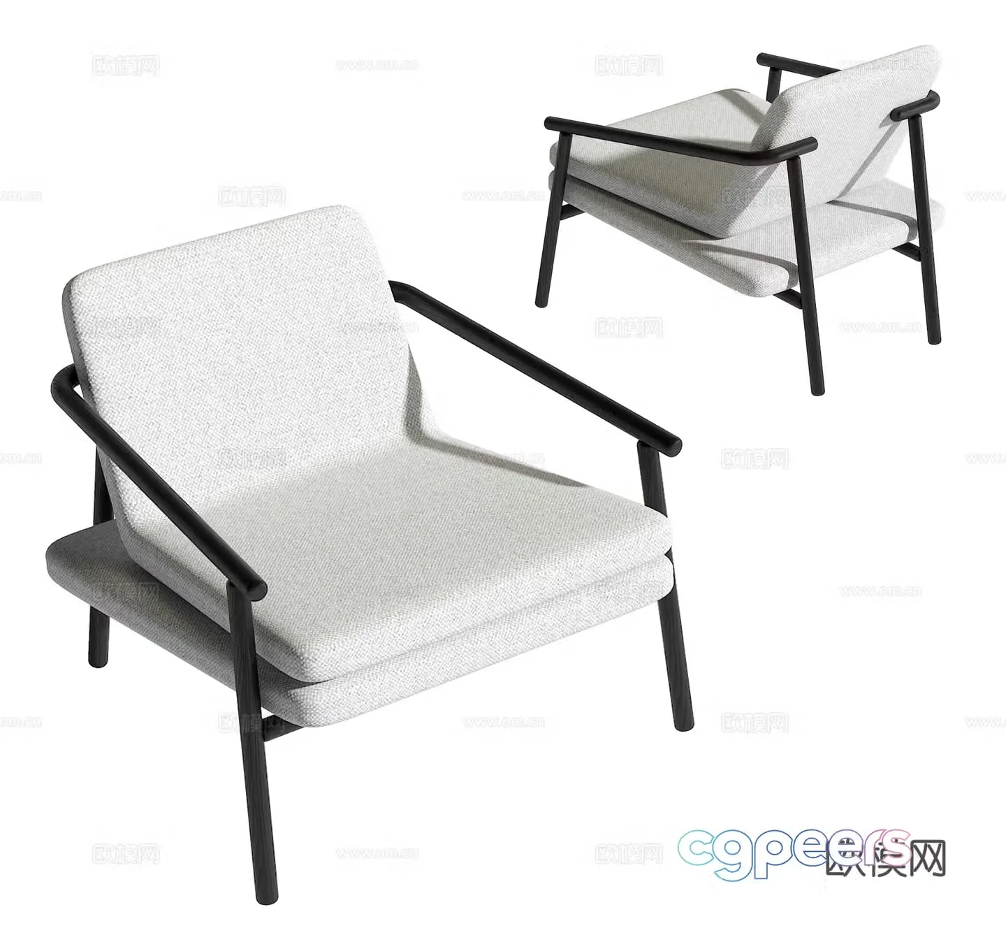 Modern leisure chair 3d model